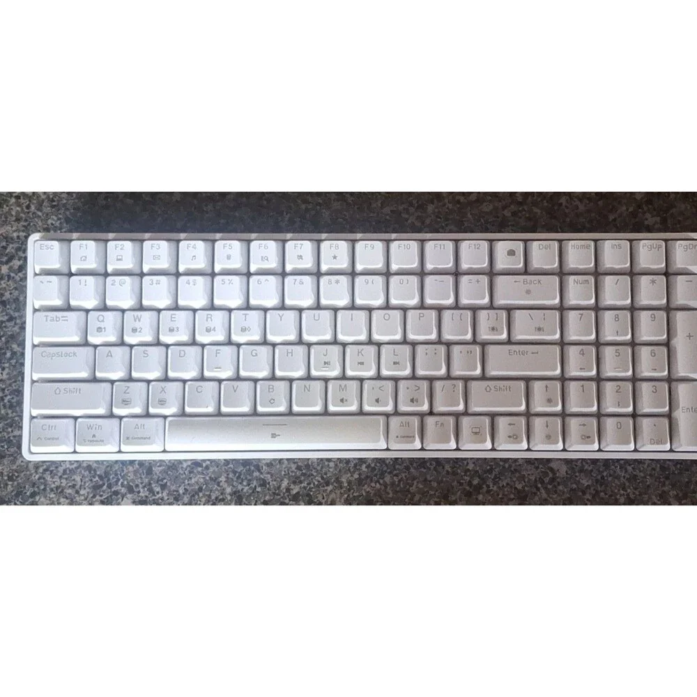 TAKB T98SE Mechanical Keyboard Wired White QWERTY Enhanced Function Keys.